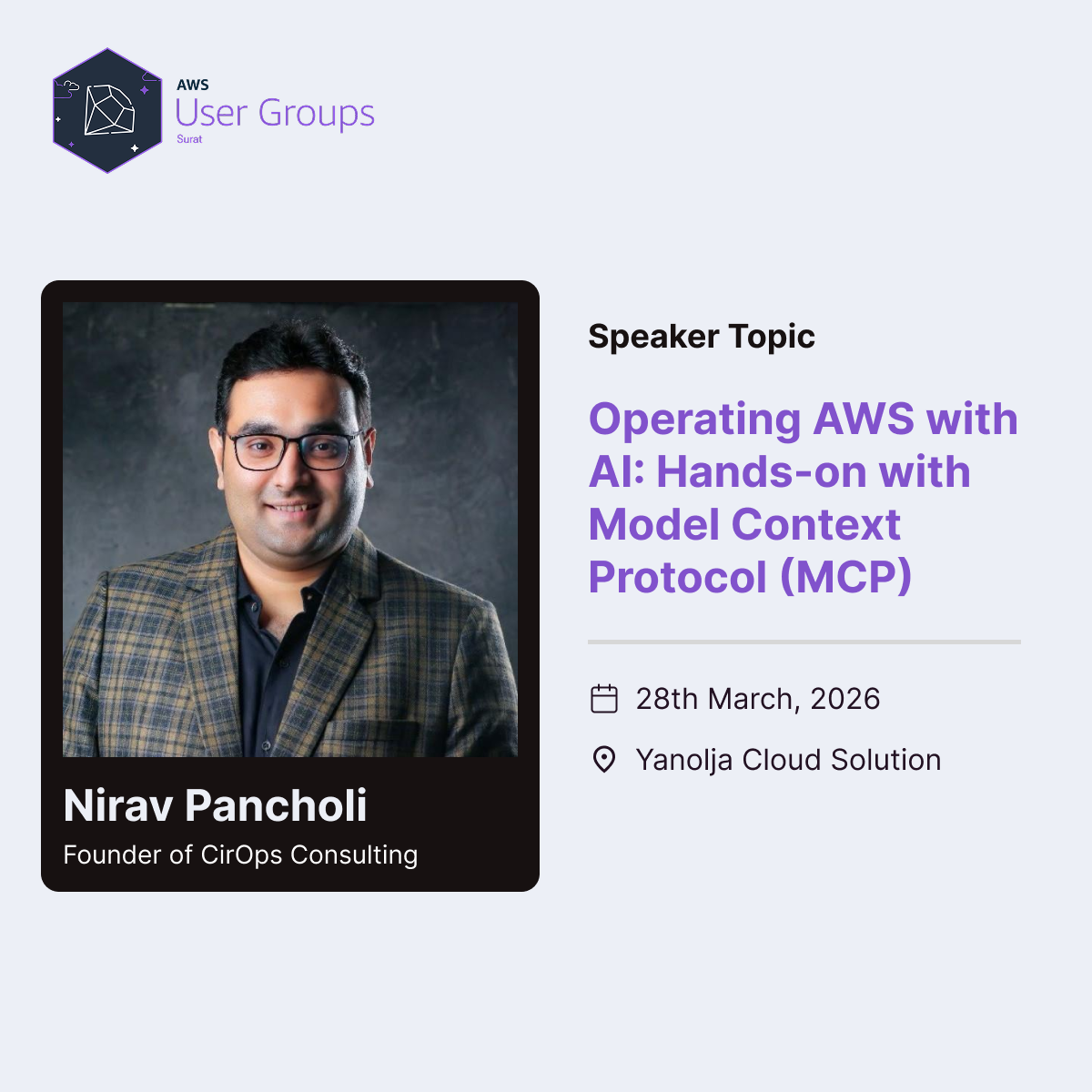 Operating AWS with AI: Hands-on with MCP event banner